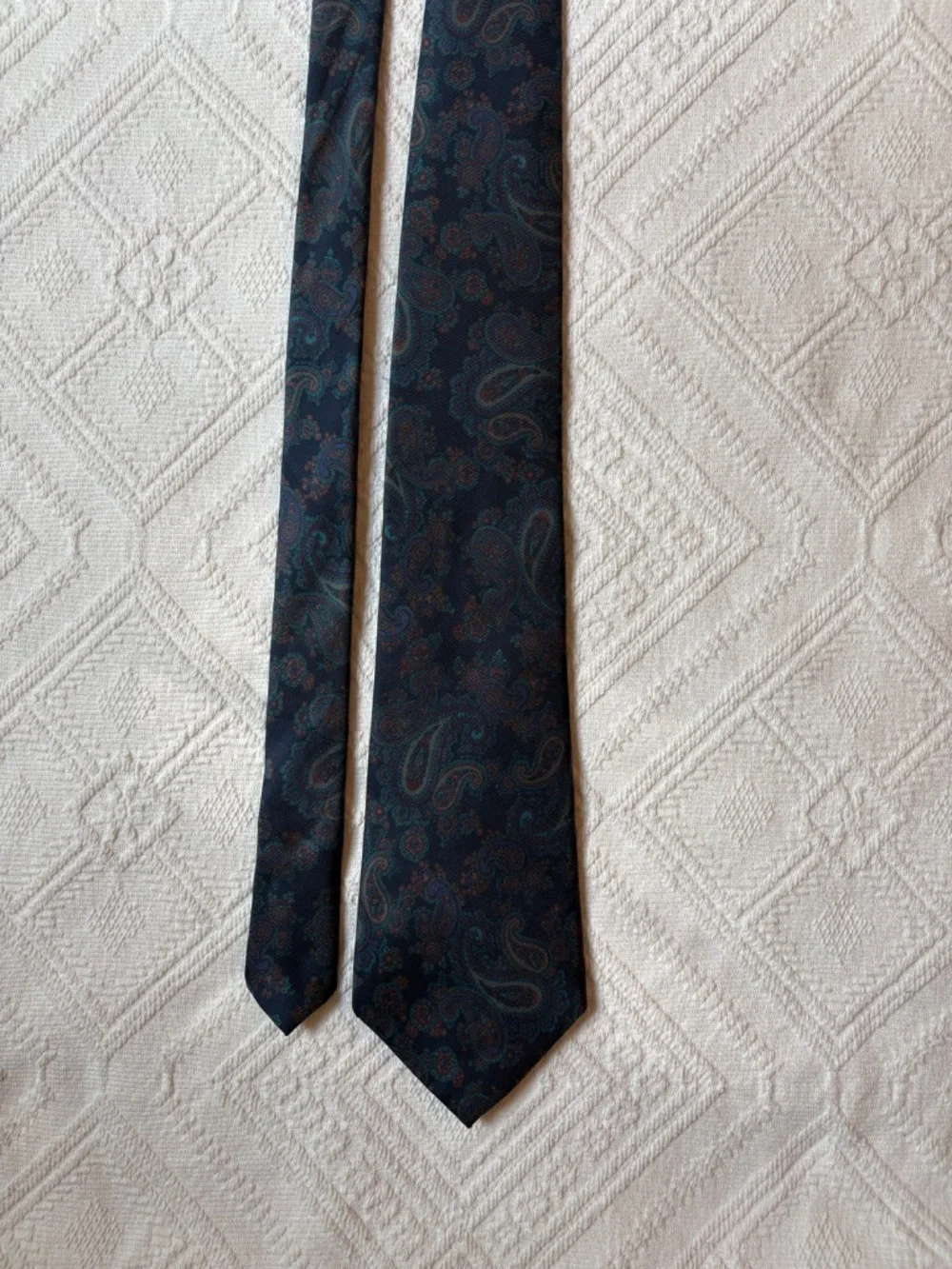Vintage Saddle Club 100% Silk Paisley Tie